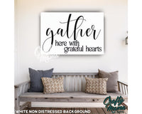 Gather Here Canvas Sign