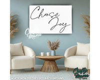 Choose Joy Canvas Sign