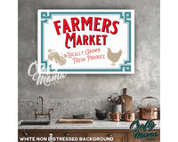 a picture of a sign that says farmers market