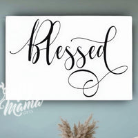 Blessed Canvas Sign