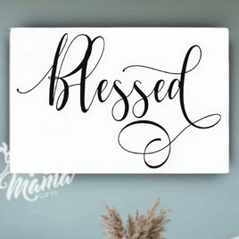 Blessed Canvas Sign