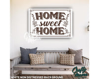 Home Sweet Home Canvas Sign