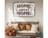 a wooden sign that says home sweet home