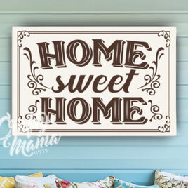 a wooden sign that says home sweet home