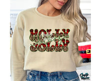 Holly Jolly Retro Christmas Png