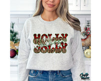 Holly Jolly Retro Christmas Png