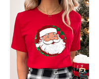 Merry Christmas Checkerboard Santa Png