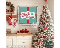 a picture of a christmas tree in a kitchen
