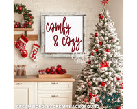 a decorated christmas tree in front of a white brick wall