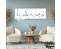 Blessed Beyond Measure Canvas Sign