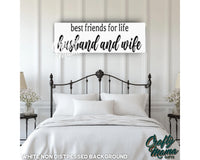 Best Friends For Life Canvas Sign