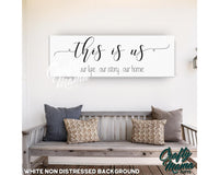 This Is Us Canvas Sign