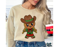 Cowboy Gingerbread Girl Png