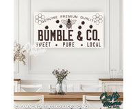 Honey Farm Bee Canvas Sign