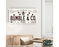 Honey Farm Bee Canvas Sign