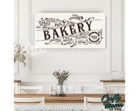 Bakery Kitchen Canvas Sign