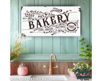 Bakery Kitchen Canvas Sign