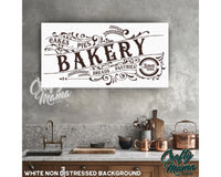 Bakery Kitchen Canvas Sign