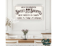 Sweet Shop Kitchen Canvas Sign