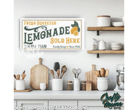 Fresh Squeezed Lemonade Canvas Sign