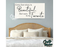 Every Love Story Is Beautiful Canvas Sign