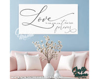 Love Is A Moment Canvas Sign