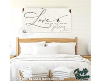 Love Is A Moment Canvas Sign