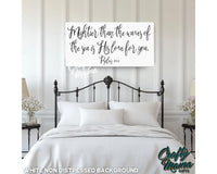 Mightier Than The Waves Canvas Sign