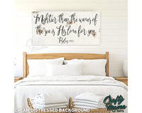 Mightier Than The Waves Canvas Sign