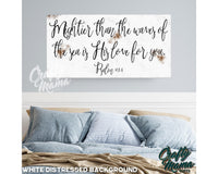 Mightier Than The Waves Canvas Sign