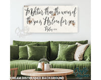 Mightier Than The Waves Canvas Sign