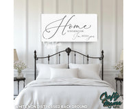 Home Is Wherever I'm With You Canvas Sign