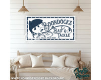 Bait and Tackle, Fishing Canvas Sign