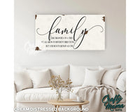 Family  Like Branches On A Tree Canvas Sign