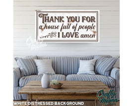 Thank You Canvas Sign