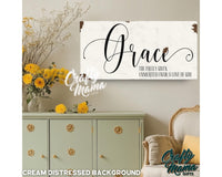 Grace Canvas Sign