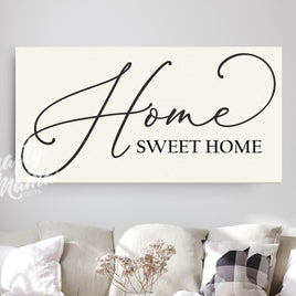 Home Sweet Home Canvas Sign