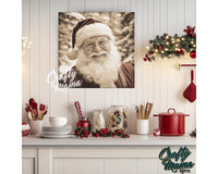 Christmas Vintage Santa Claus Canvas Sign