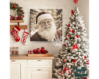 Christmas Vintage Santa Claus Canvas Sign