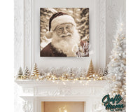 Christmas Vintage Santa Claus Canvas Sign