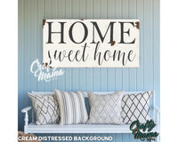 a wooden sign that says home sweet home