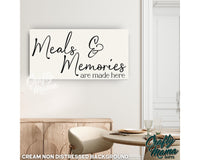 Gathered Around The Table Canvas Sign