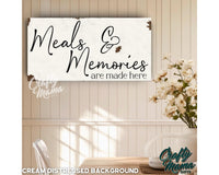 Gathered Around The Table Canvas Sign