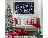 Custom Family Tree Farm Christmas Canvas Sign