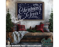 Custom Family Tree Farm Christmas Canvas Sign