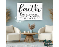 Faith Canvas Sign