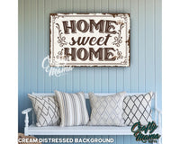 a wooden sign that says home sweet home