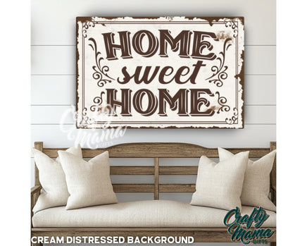 a wooden sign that says home sweet home