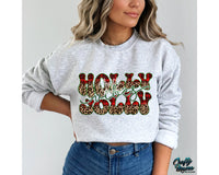 Holly Jolly Retro Christmas Png