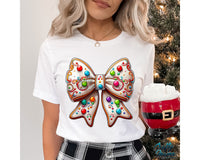 Cute Gingerbread Bow Png